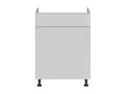 BRW Кухонная мойка Top Line 60 см с выдвижным ящиком светло-серая матовая, греноловый серый/светло-серый матовый TV_DKS_60/82_SMB/B-SZG/BRW0014 фото thumb №1