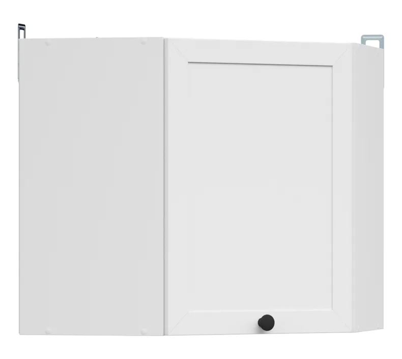 BRW Кутова верхня кухонна шафа Junona Line 60 см ліворуч/праворуч біла, білий GNWU/57_LP-BI/BI фото №2