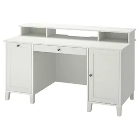 IKEA IDANÄS ІДАНЕС, письмовий стіл із додатков відділом, білий 594.839.92 фото