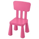 IKEA MAMMUT МАММУТ, дитячий стілець, для приміщення/вулиці/рожевий 803.823.21 фото thumb №1