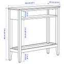 IKEA IDANÄS ИДАНЭС, консольный стол, белый, 104x32x95 см 904.878.79 фото thumb №4