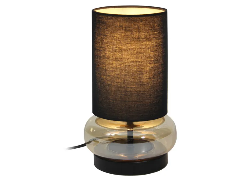 BRW Скляна настільна лампа Epiro бежевого кольору 093395 фото №2
