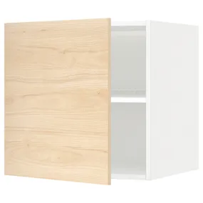IKEA METOD МЕТОД, верхня шафа для холодильн / мороз кам, білий / АСКЕРСУНД під світлий ясен, 60x60 см 894.584.44 фото