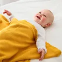 IKEA SOLGUL СОЛГУЛЬ, одеяло детское, тёмно-жёлтый, 70x90 см 804.212.52 фото thumb №4