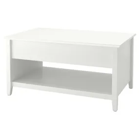 IKEA VITTERYD ВИТТЕРЮД, регулируемый журнальный стол, белый, 97 см 205.300.65 фото