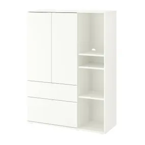 IKEA VIHALS ВІХАЛЬС, шафа, білий, 105x37x140 см 904.832.68 фото