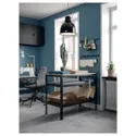 IKEA BROR БРОР, стіл робочий, чорна/соснова фанера, 110x55 см 303.332.86 фото thumb №5
