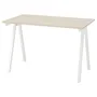 IKEA TROTTEN ТРОТТЕН, письмовий стіл, бежевий / білий, 120x70 см 494.343.89 фото