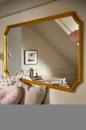 IKEA SVANSELE СВАНСЕЛЕ, зеркало, золотой цвет, 73x158 см 704.792.91 фото thumb №4