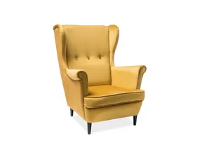 М'яке крісло оксамитове SIGNAL LORD Velvet, Bluvel 68 - каррі фото