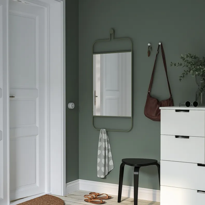 IKEA GRANVÅG ГРАНВОГ, дзеркало, настінне кріплення / зелений, 50x110 см 105.109.87 фото №3