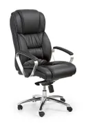 Кресло офисное вращающееся HALMAR FOSTER, черный - кожа фото thumb №1