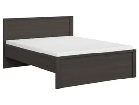 BRW Ліжко двоспальне з ламелями BRW KASPIAN 160х200 см, венге LOZ/160/T-WE/WE фото