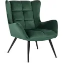 Кресло мягкое бархатное MEBEL ELITE VINCENT Velvet, Зеленый фото thumb №1