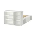 IKEA PLATSA ПЛАТСА, каркас ліжка 2 шухляди, білий / ФОННЕС, 142x244x103 см 993.029.18 фото thumb №3