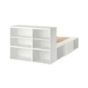 IKEA PLATSA ПЛАТСА, каркас кровати с 2 ящиками, белый / фонны, 142x244x103 см 993.029.18 фото thumb №3