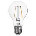 IKEA LUNNOM ЛУННОМ, LED лампа E27 150 люмен, прозора куля 905.393.45 фото thumb №1