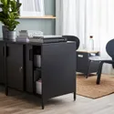 IKEA TROTTEN ТРОТТЕН, шкаф с раздвижными дверцами, антрацит, 80x55x75 см 004.748.38 фото thumb №5