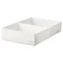 IKEA STUK СТУК, коробка з відділеннями, білий, 34x51x10 см 904.744.38 фото