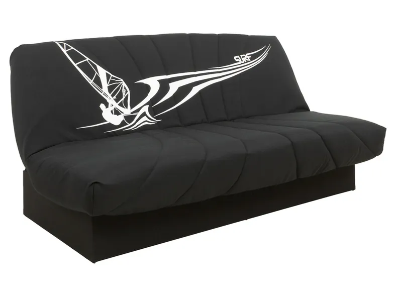 BRW Тримісний розкладний диван Fina з ящиком для зберігання чорний, Савана 14 WE-FINA-3K-G2_B85471 фото №2