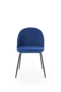 Кухонний стілець HALMAR K314 - чорні, оббивка - темно-синя фото thumb №8