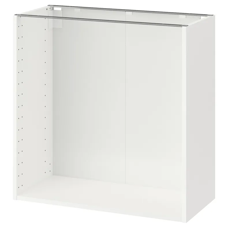 IKEA METOD МЕТОД, каркас підлоговї шафи, білий, 80x37x80 см 102.056.28 фото №1