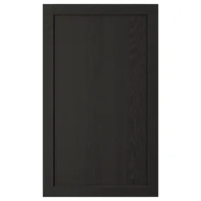 IKEA LERHYTTAN ЛЕРХЮТТАН, дверцята, чорна морилка, 60x100 см 803.560.58 фото