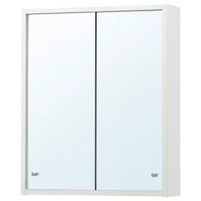IKEA NYSJÖN НЮШЁН, шкафчик зеркальный, белый, 50x60 см 104.708.30 фото