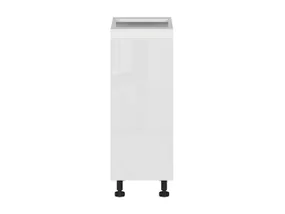 BRW Кухонный шкаф Sole высотой 30 см с корзиной для груза белый глянец, альпийский белый/глянцевый белый FH_DC_30/82_C-BAL/BIP фото
