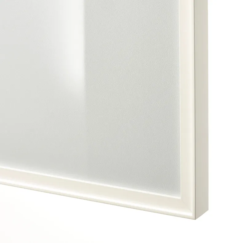 IKEA HÖGBO ХЕГБУ, скляні дверцята, білий, 40x192 см 205.172.43 фото №4