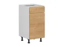 BRW Sole кухонный базовый шкаф 40 см левый с ящиками дуб арлингтон, альпийский белый/арлингтонский дуб FH_D1S_40/82_L/SMB-BAL/DAANO фото thumb №2