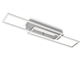 BRW Стельовий світильник MID LED 2-точковий металевий сріблястий 085523 фото