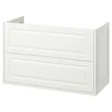 IKEA TÄNNFORSEN ТАННФОРСЕН, шкаф для раковины с ящиками, белый, 100x48x63 см 805.351.16 фото thumb №1