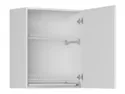 BRW Верхня кухонна шафа Iris 60 см з висувним ящиком права біла супер матова, альпійський білий / білий суперматовий FB_GC_60/72_P-BAL/BISM фото thumb №3