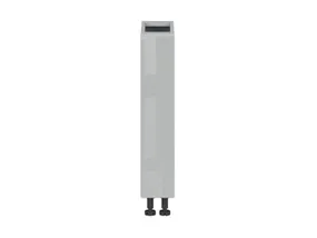 BRW Top Line кухонный базовый шкаф 15 см с корзиной для груза серый глянец, серый гранола/серый глянец TV_DC_15/82_C-SZG/SP фото