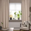 IKEA SANELA САНЕЛА, гардины, 2 шт., светло-бежевый, 140x300 см 605.898.79 фото thumb №2