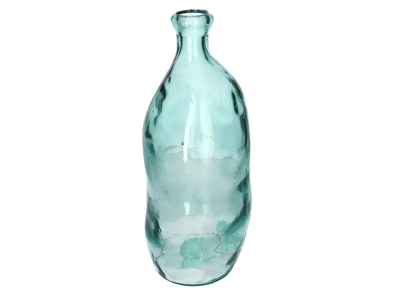 BRW скляна ваза ручної роботи синя 093176 фото №1