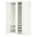 IKEA PAX ПАКС / GRIMO ГРИМО, гардероб, комбинация, белый/белый, 150x60x236 см 495.753.55 фото thumb №1