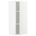 IKEA METOD МЕТОД, навесной шкаф с полками, белый / Воксторп глянцевый / белый, 30x80 см 494.554.47 фото thumb №1