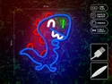 BRW Дитячий неоновий настінний світильник Dino LED мікс кольорів 093802 фото thumb №3