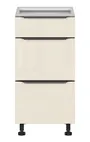 BRW Кухонна шафа Sole L6 40 см з висувними ящиками магнолія перлина, альпійський білий/магнолія перламутровий FM_D3S_40/82_2SMB/SMB-BAL/MAPE фото