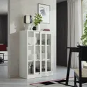 IKEA TONSTAD ТОНСТАД, шафа з розсувними скляними дверцят, вершки, 81x37x116 см 404.888.95 фото thumb №3