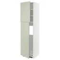 IKEA METOD МЕТОД, висока шафа для холодильника, 2 дв, білий / Стенсунд світло-зелений, 60x60x220 см 094.869.31 фото thumb №1