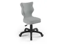BRW Детский настольный стул серого цвета размер 4 OBR_PETIT_CZARNY_ROZM.4_VELVET_03 фото thumb №1