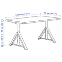 IKEA IDÅSEN ІДОСЕН, письмовий стіл, коричневий / бежевий, 120x70 см 392.810.18 фото thumb №6