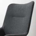 IKEA VEDBO ВЕДБУ, кресло c высокой спинкой, Темно-серый с пушечным напылением 805.522.24 фото thumb №4