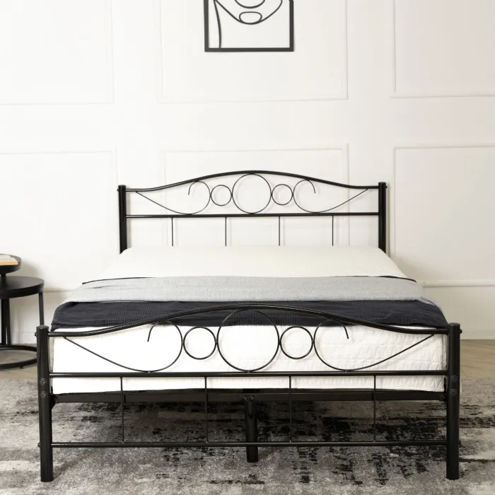Кровать металлическая MEBEL ELITE GRIFFIN, 120x200 см, Черный фото №3