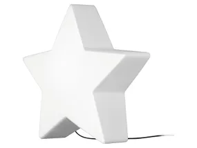 BRW Пластиковий вуличний світильник зірка білий 066992 фото