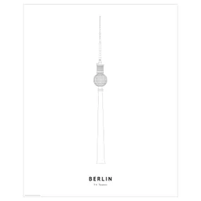 IKEA BILD БИЛЬД, постер, Телевизионная башня, Берлин, 40x50 см 605.866.30 фото