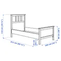 IKEA HEMNES ХЕМНЭС, каркас кровати, белая морилка, 90x200 см 302.495.46 фото thumb №8